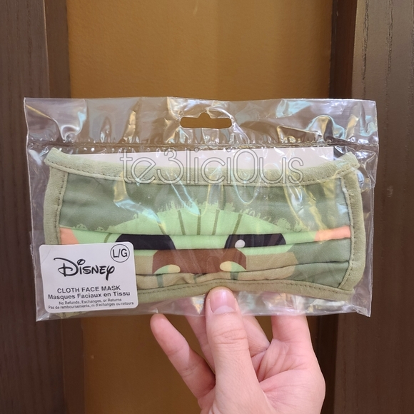 DISNEY PARKS BABY YODA FACE MASK - Picture 2 of 4
